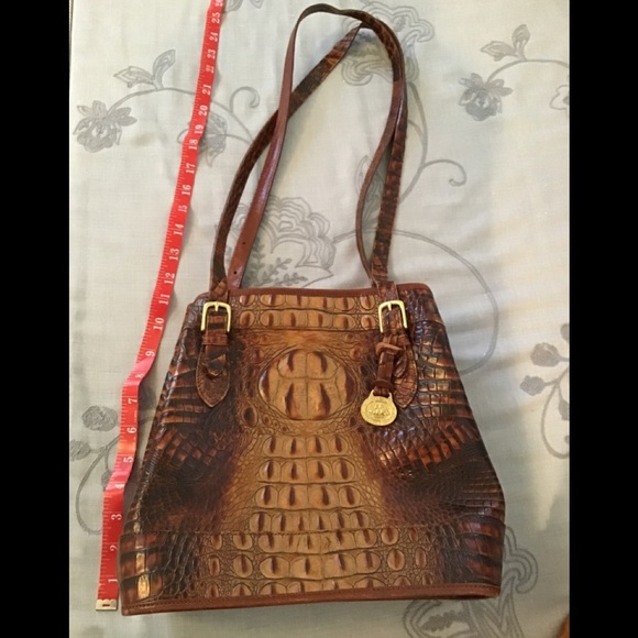 Beautiful Brahmin Croc Embossed Leather Bag - Picture 6 of 11